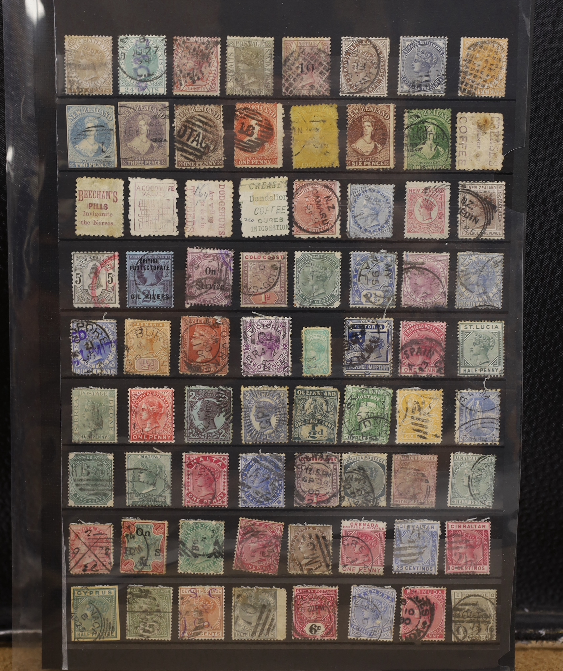 Three hundred and sixty GB and Commonwealth stamps, 19th century